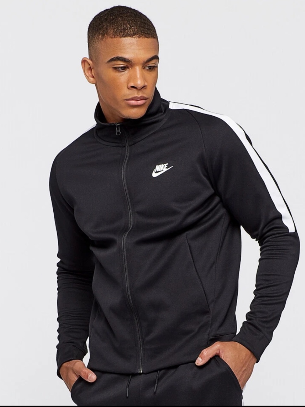 Nike N98 Tribute Jacket Full Zip Men’s Size Medium Black